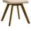 Chaise de salle à manger rembourrée Gina Sand-123103549