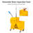 Mind Reader Bucket with Wringer and Mop Set, 22 Qt (5.5 Gallon), Floor Cleaning, Wheels