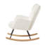 Fauteuil berçant et oscillant rembourré avec tissu-2049150132