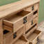 Armoire d'appoint multi-tiroirs en bois massif-1382789436