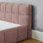 Très grand cadre de lit tapissier très grand avec tissu épais, grand lit plateforme en chenille avec tête de lit et structure solide. Aucun sommier tapissier nécessaire (lit 88,5 po x 85,5 po x 24 po)