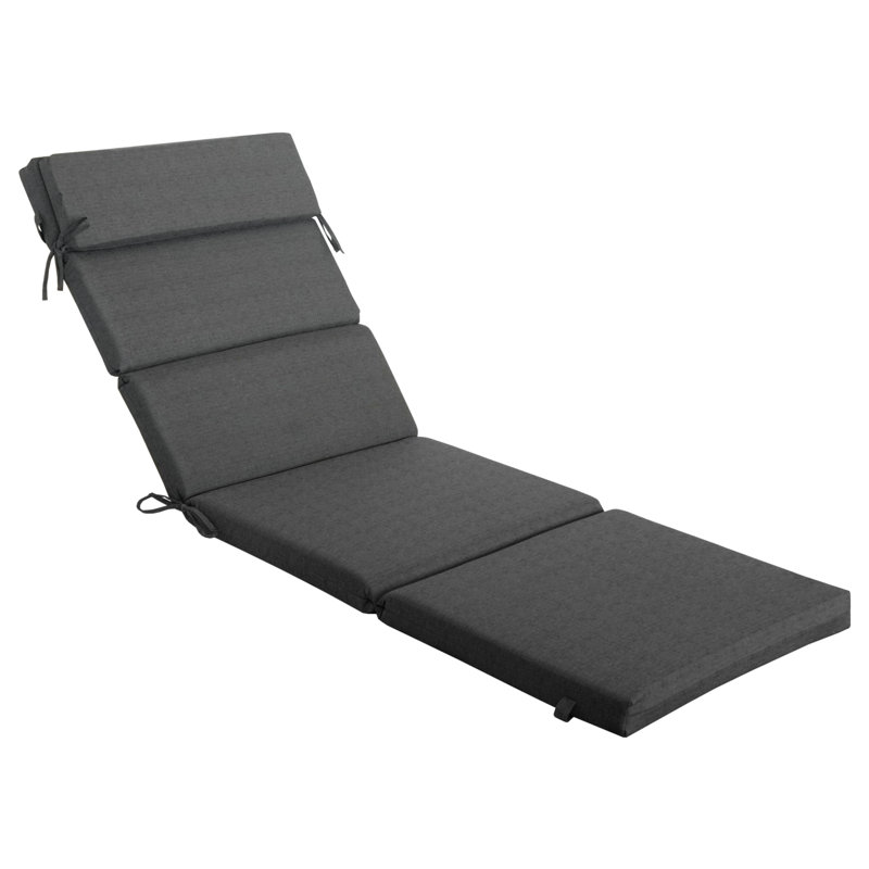 Ensemble de coussins de chaise longue d'extérieur / d'intérieur 25 po x 77 po x 2,75 po (1 paquet), Bleu très foncé