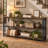 70“ Industrial Console Entryway Table, Farmhouse 3 Tier Shelf Long Hallway Foyer Entry Tables Behind Couch, Sofa Table for Home Living Room Entryway-2015742830-2013554182
