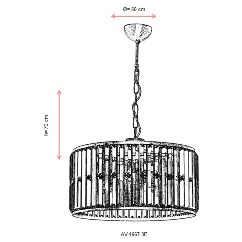 Lustre tambour Aashrith