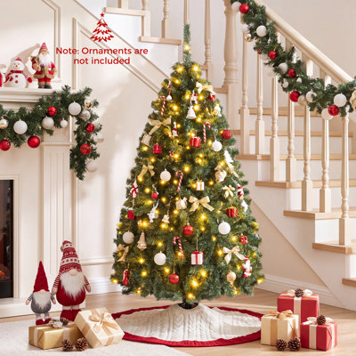 Sapin de Noël artificiel vert avec 150 lumières claires
