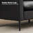Cheronda 57" Upholstered Leather Loveseat Sofa-146781310