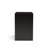 Black Color Simple Contemporary 1pc Nightstand Solid wood Bedside Table Knob Pulls 2-Drawers Bedside Table