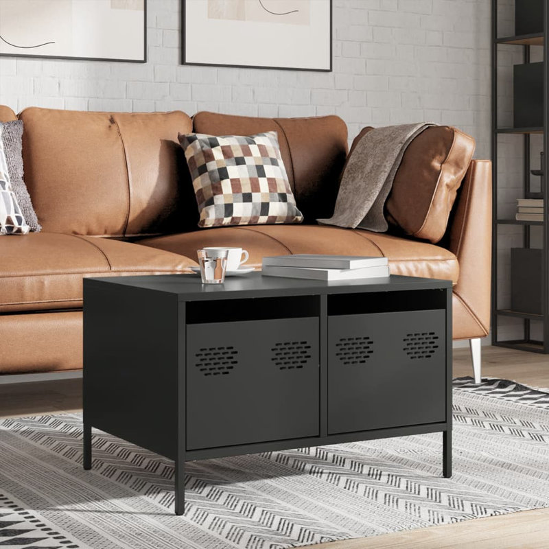 Avarni Unfinished TV Stand for TVs up to 24", Black