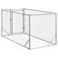 Chenil d'extérieur pour chien en acier galvanisé 6,6 x 3,3 x 3,3 pi Vidaxl