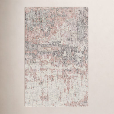 Endicott Rust Taupe Hand-Woven Abstract Rug