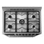 Cosmo 36 in. Nebula Collection 4.4 cu. ft. Gas Range, 5 Burners, Rapid Convection Oven, Cast Iron Grates in Matte Black