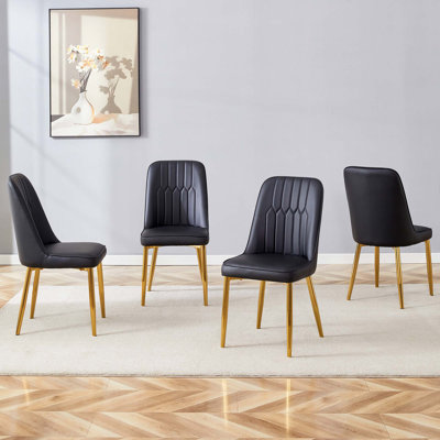 PU Leather Dining Chairs,Set Of 4