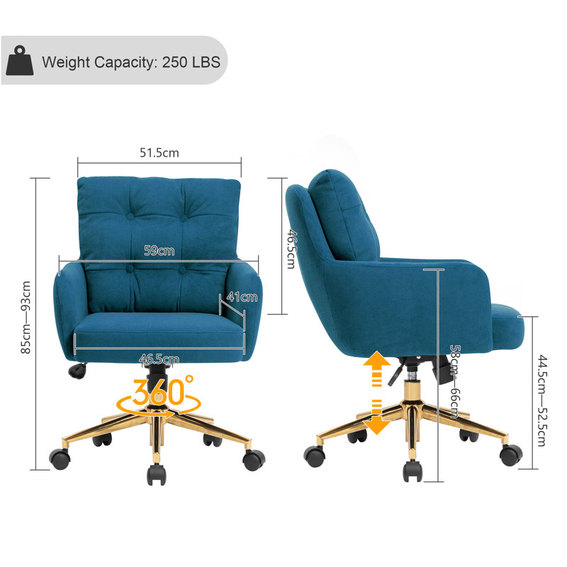 Zareon Office Chair, Blue