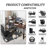 Anman Adjustable Ergonomic PC & Racing Game Chair in Black