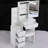 Compact Left Bedside Dresser Vanity, Comes With Cushioned Seat & Large Sliding Mirror, Multi-layer Storage, Chic White For Tiny Spaces Small Space Vanity Cabinet Chair, Extra Multi-layered Modern-538394505