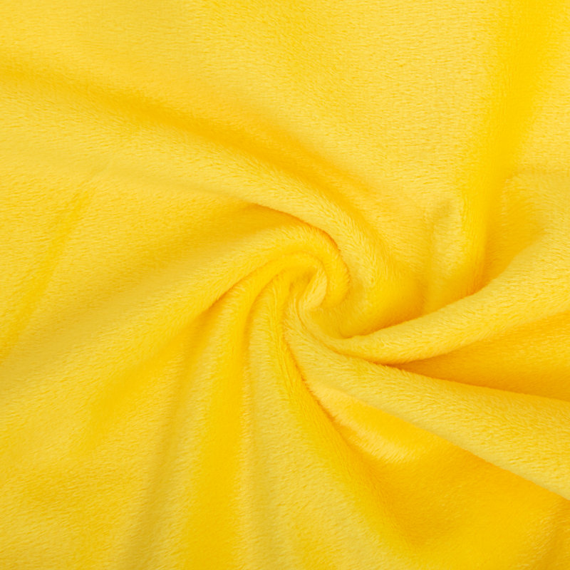 Housse de coussin carré à fermeture à glissière, housse en velours de luxe, très douce - NTBAY, Jaune