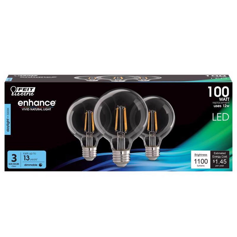 Ampoule DEL Feit G25 E26, 5000 kelvins