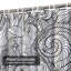 Rideau de douche imperméable à motif floral en coquillage blanc avec 12 crochets-1304966496
