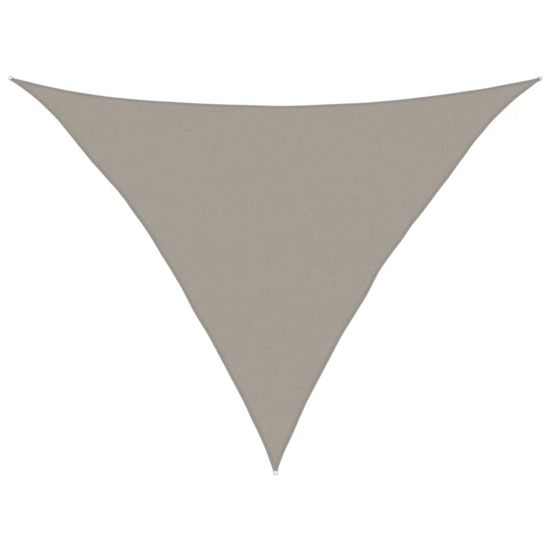  Sunshade Sail 160 G/M² Triangular Light Grey 5X5x6 M HDPE
