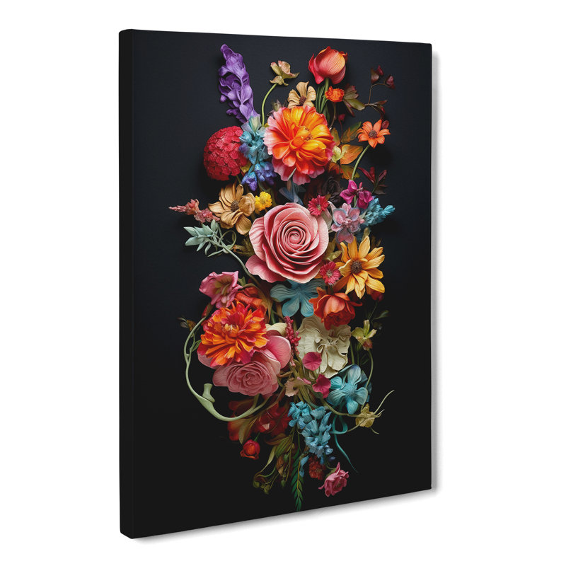 Floral Conceptual - No Frame Print, 60cm H x 40cm W x 3cm D