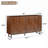 Ruston 59-Inch Mid-Century Modern Sideboard With Geometric Carved Doors And Legs
