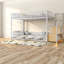 Lits simples peu encombrants avec échelle de rangement, structure en métal, style maison moderne