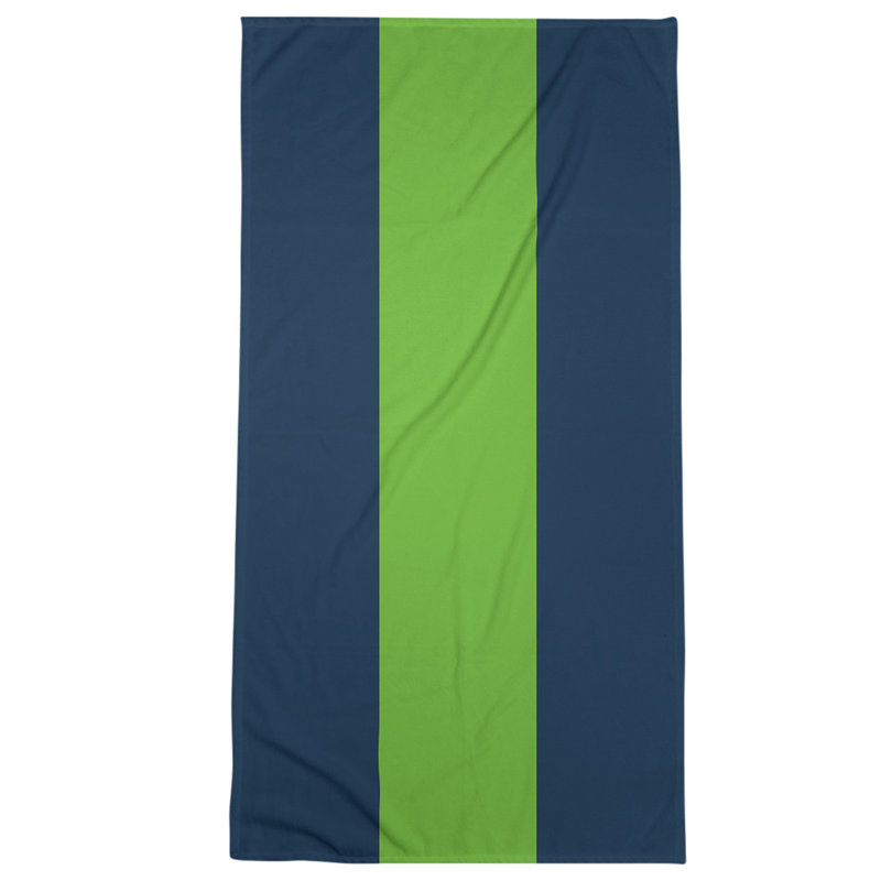 Bath Towel, Prussian Blue/Green