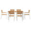 Wood Patio Dining Set with Rectangular Table-526822008-526822011