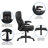 Extreme Comfort High Back Black Swivel with Flip-Up Arms Ergonomic Executive Chair