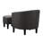 Aricely Upholstered Barrel Chair with Ottoman-1571073324