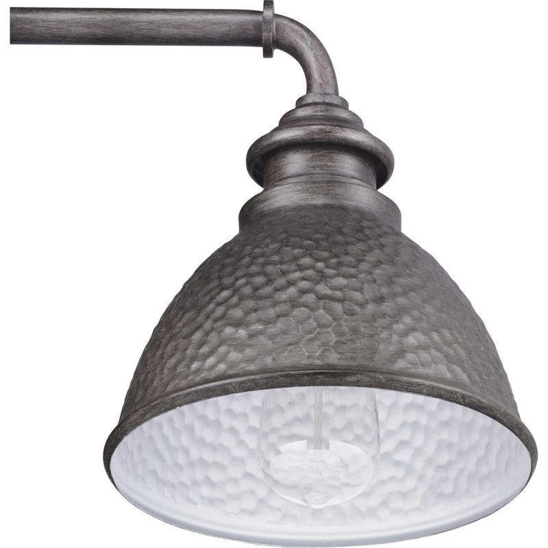 Minnewaukan Steel Wall Light, 9.75" H x 8" W x 10" D, Antique Pewter
