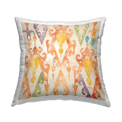 Ikat Outdoor Throw Pillow