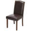 Table de salle à manger rectangulaire en bois Amiin 70 po avec 8 chaises Parsons rembourrées Criselle à dossier solide-1004774163-1004774170-1004774171