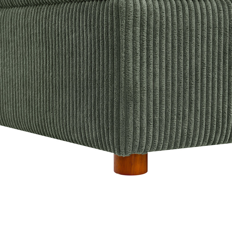 Wade Logan Belandina 6-Piece Corduroy Sectional Sofa