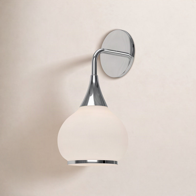 Marsi Bath Sconce, Chrome, Opal Matte Glass