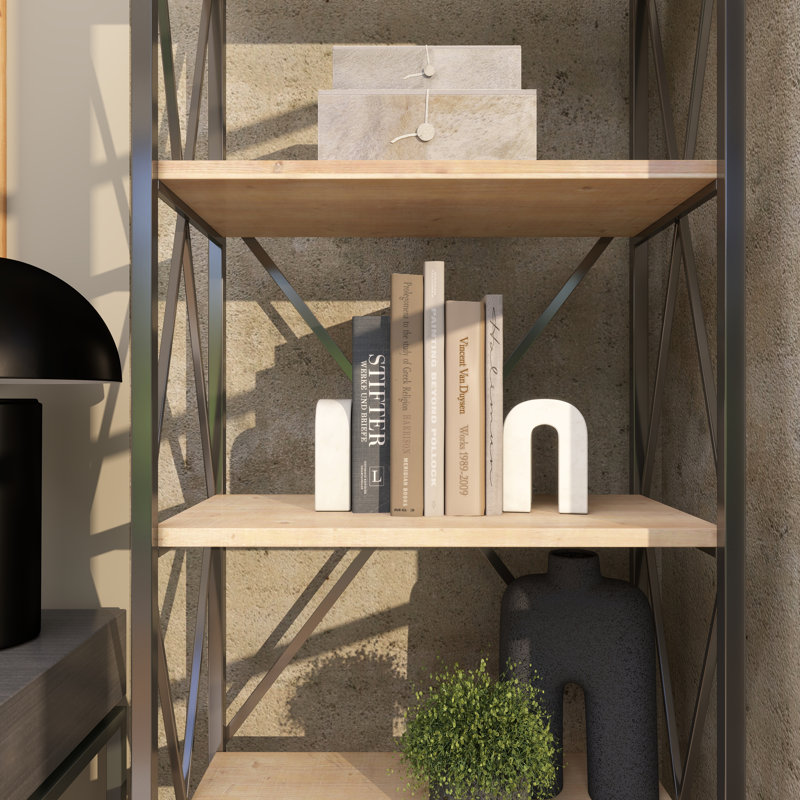 Serre-livres décoratif Alexandrea, Crème