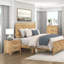 Lit à panneau en bois rustique avec motif à chevrons - naturel + bois + contemporain + moderne + rustique-130096703