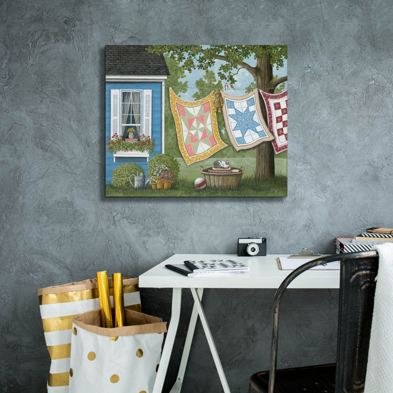  «Wash Day» par Tanya Nyp, art mural sur toile, 24 po x 20 po, H 20 po x l 24 po