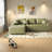 Compression Sectionals Faux Leather L Shaped Modern Sofa for Home