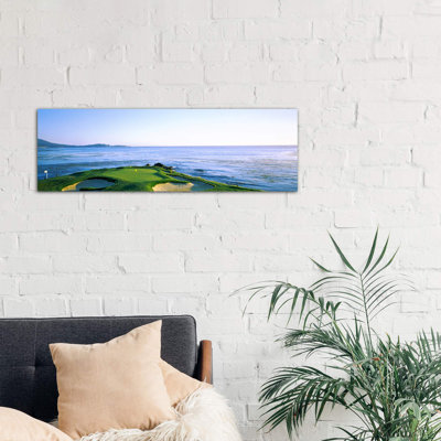 7th Hole, Pebble Beach Golf Links, Monterey County, California, USA - Wrapped Canvas Panoramic Print