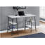 Bureau d'ordinateur, bureau personnel, ordinateur portable, tablettes de rangement, bureau de 48 po, stratifié aspect marbre blanc, métal noir, contemporain, moderne-1100380659