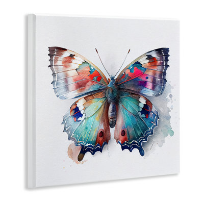 Art moderne sur plaque, "Modern Splash Butterfly" par Incado
