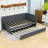 Modern Upholstered Daybed with Twin Trundle-902633058-902453525