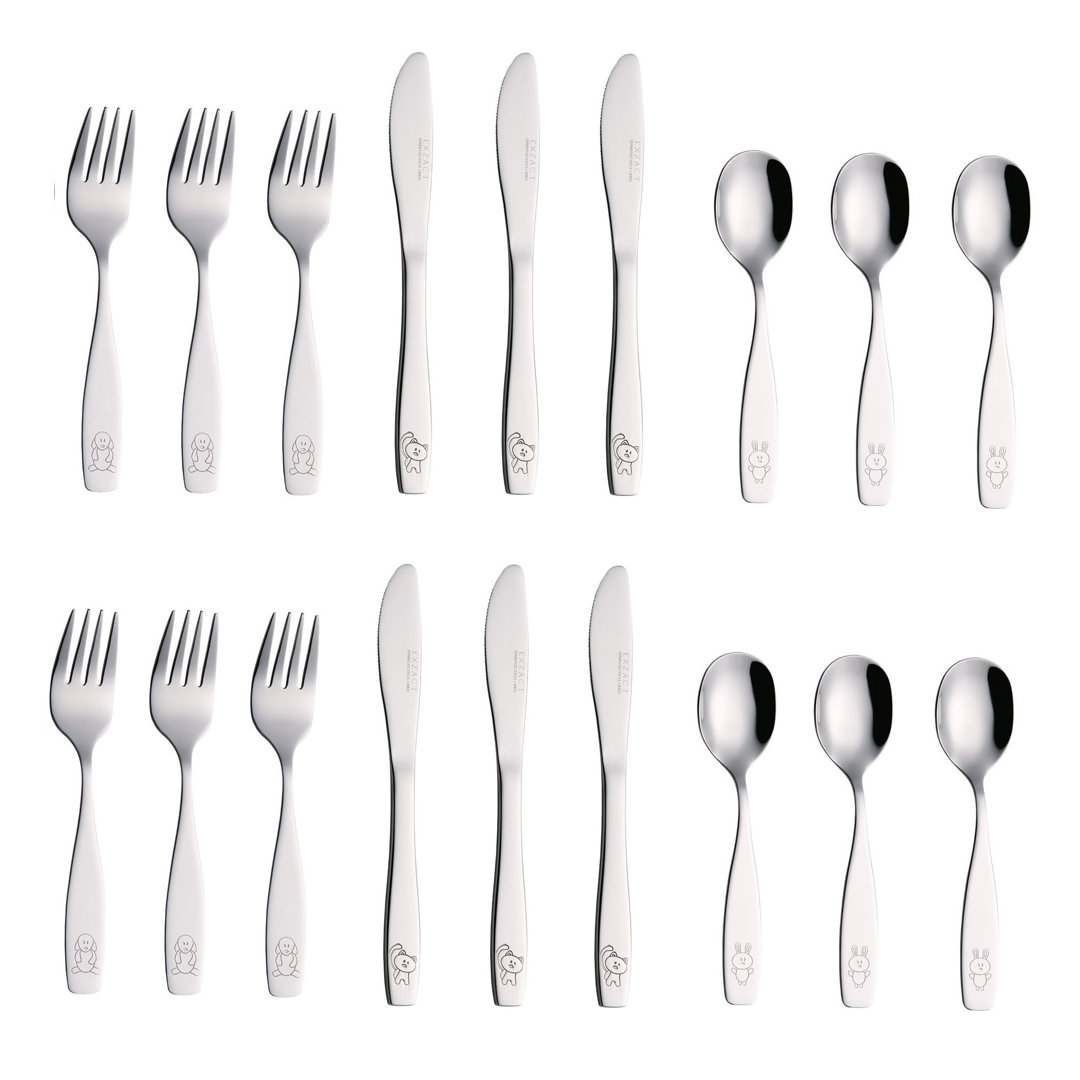 Childrens Cutlery 18 Piece Cutlery Set, Service for 6