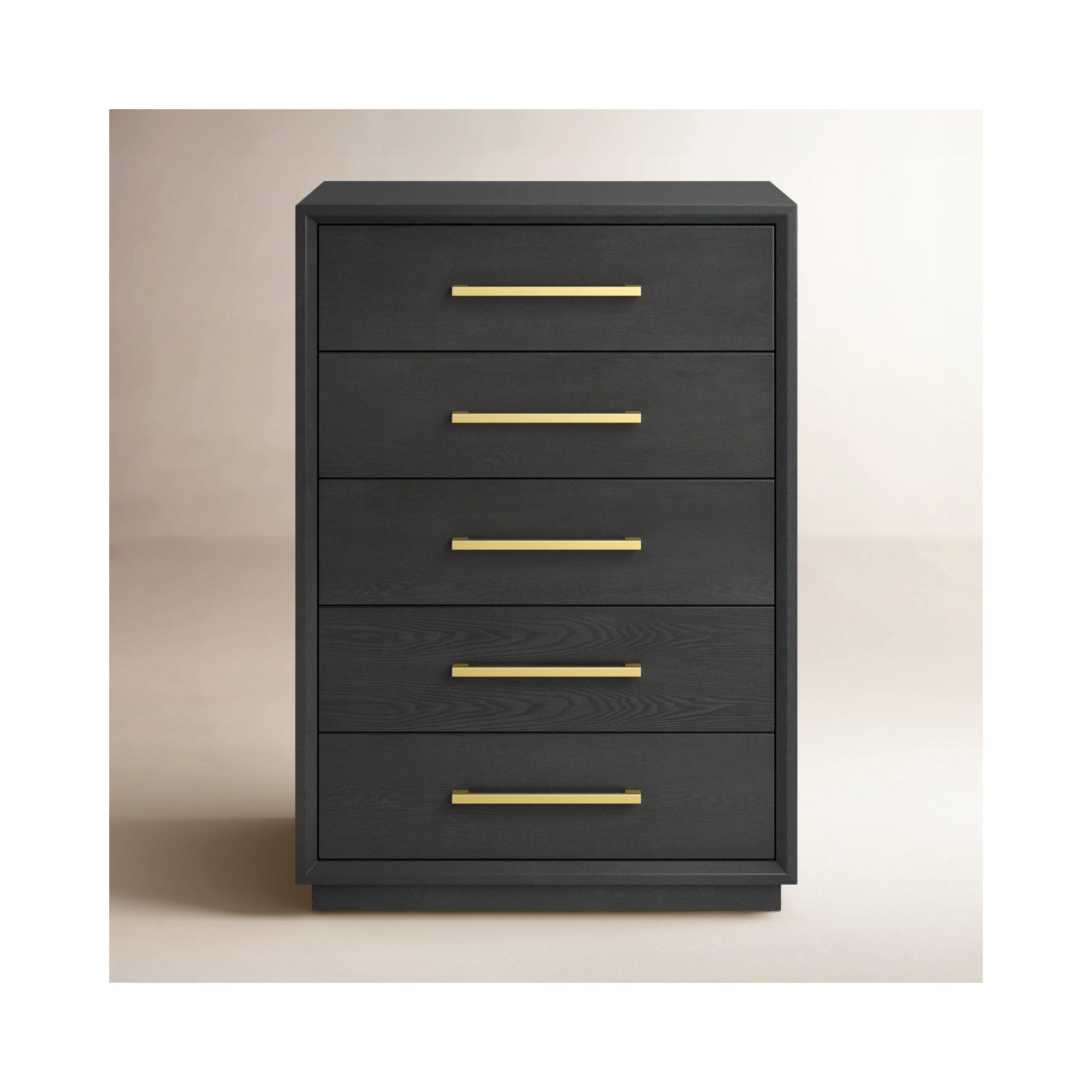 Langley 5 Drawer 35.98" W Chest, Gray