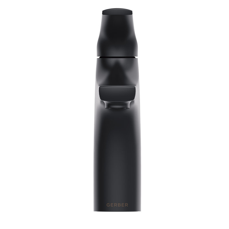 Lemora Single Hole Bathroom Faucet with Drain Assembly, Satin Black