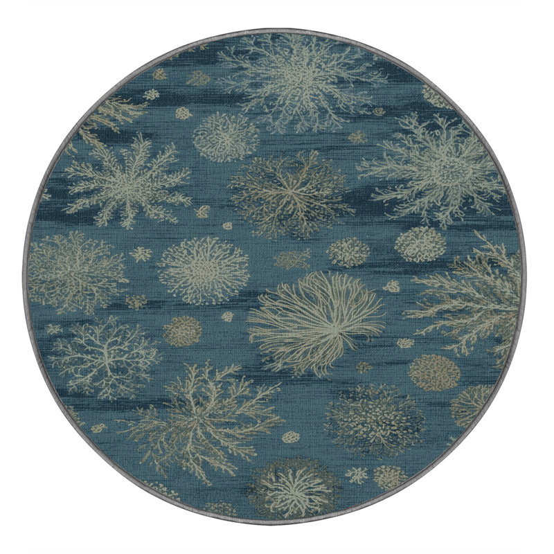 Tapis vert lavable à la machine, Rond 4 pi