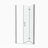 Universal Pivot Shower Door,Open Outside,With 1/4" Tempered Glass-112539480