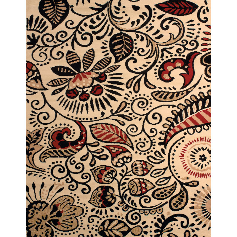 Carlile Performance Floral Indoor Rug, Rectangle 1'11" x 3'3"