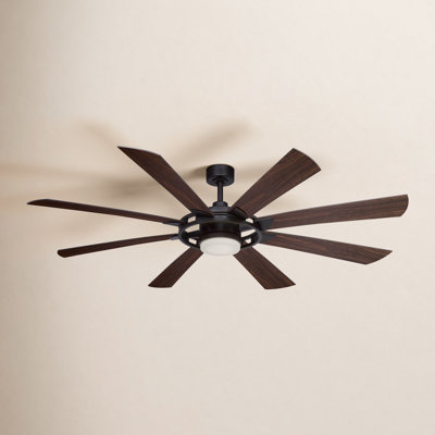 Rogers 68'' 8 Blade Ceiling Fan with LED Light Kit